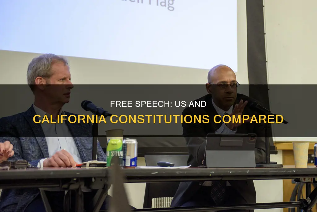 what is free speech under us and california constitutions