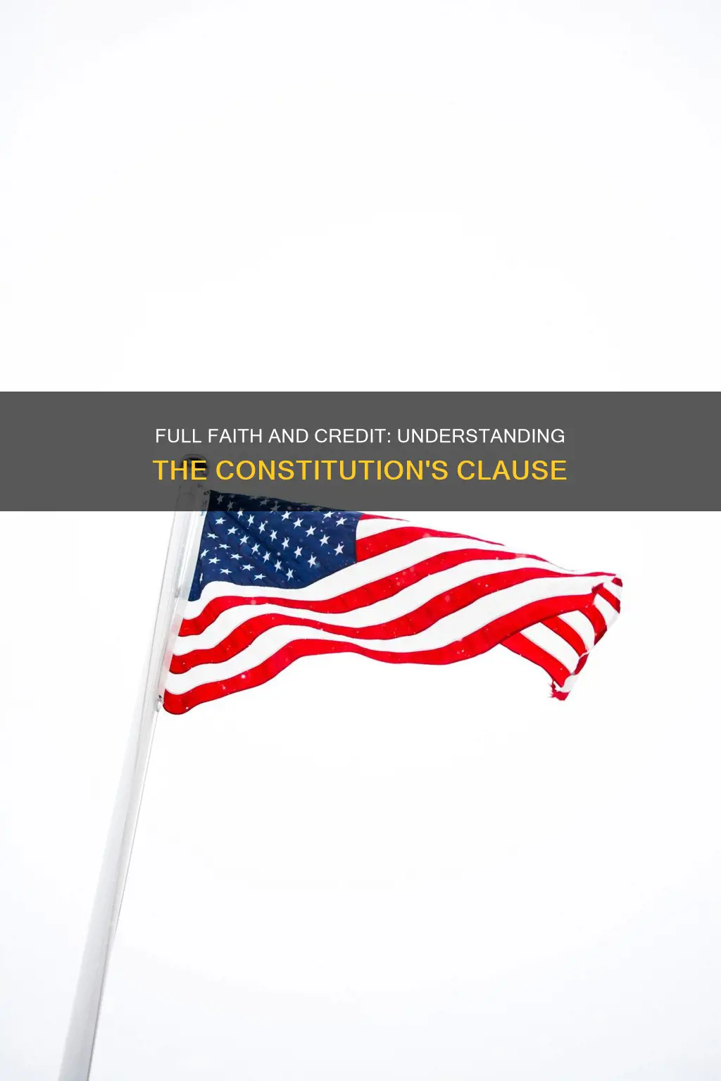 what is full faith and credit in the constitution