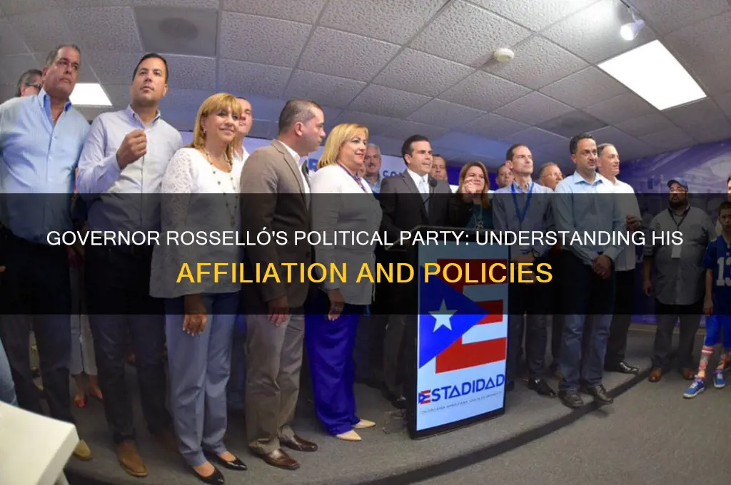 what is governor rossello political party