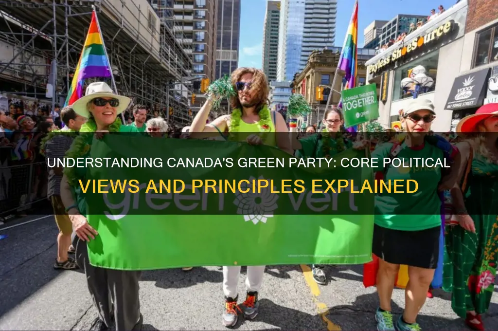 what is green party political views canada