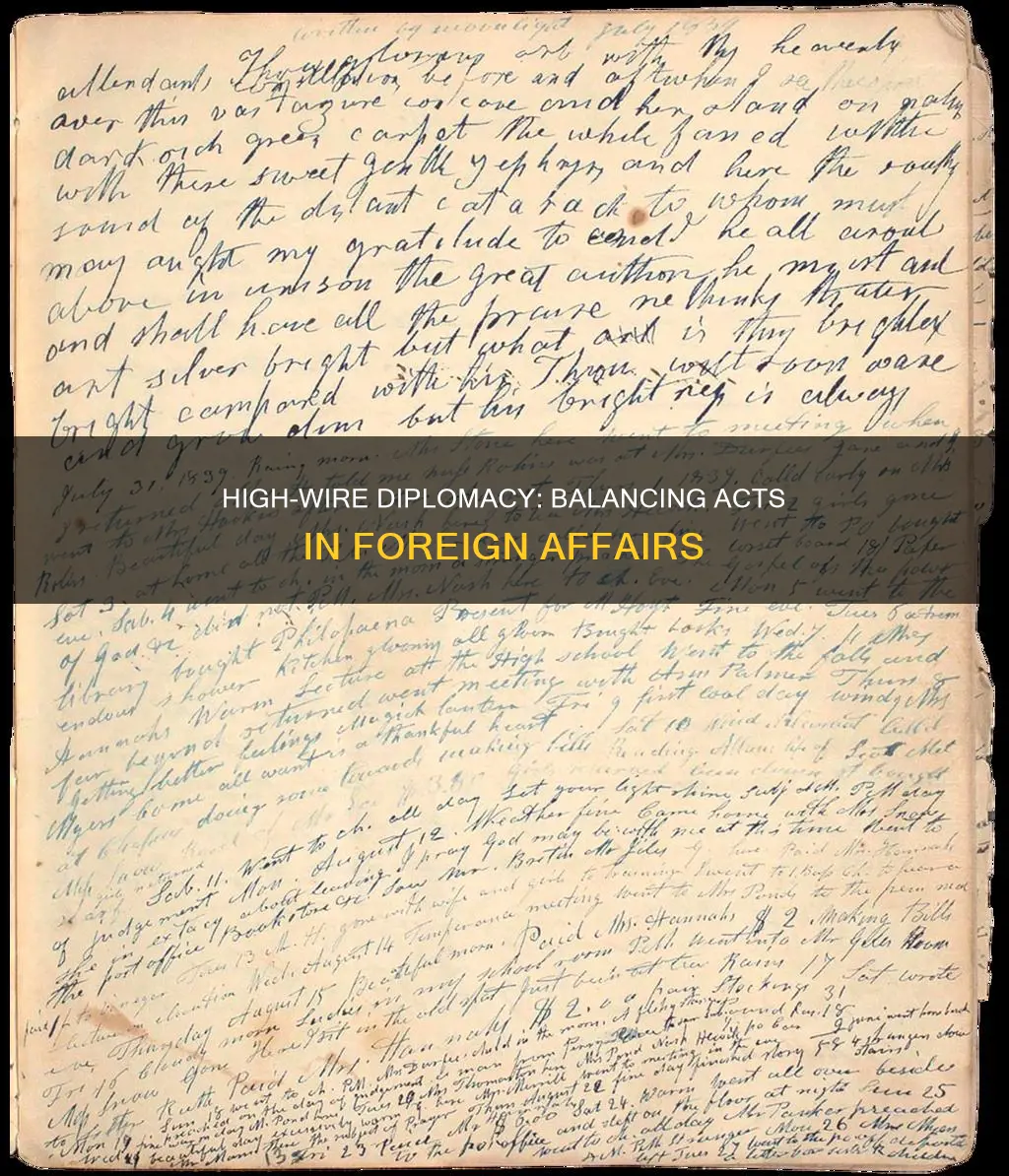 what is high-wire diplomacy