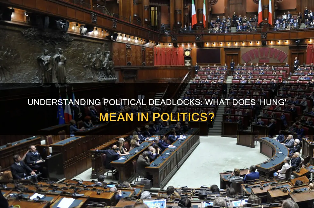 what is hung in politics