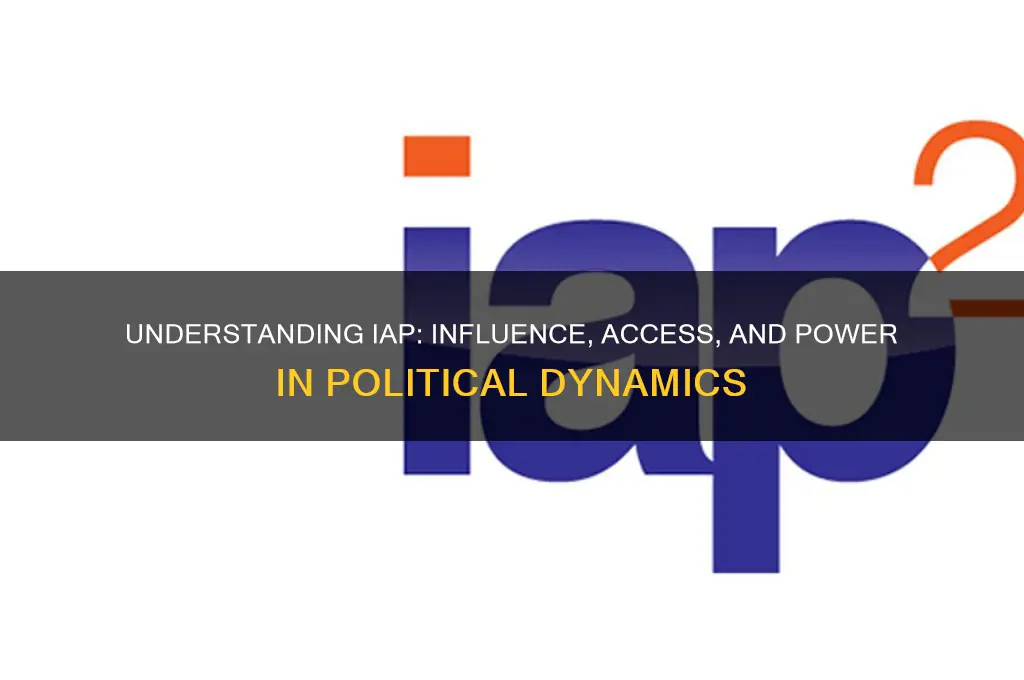 what is iap in politics