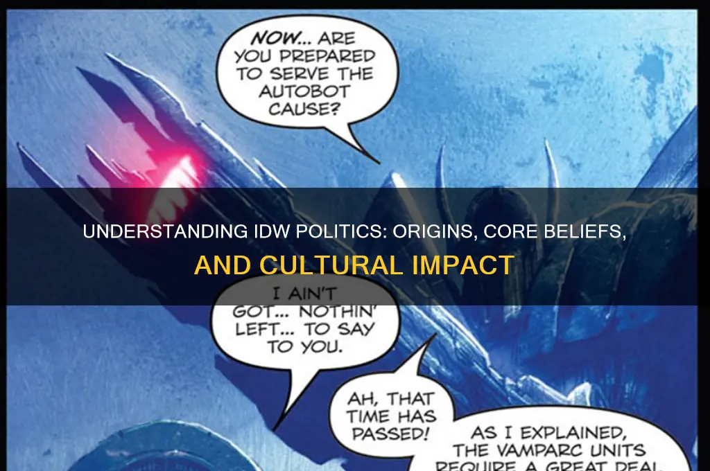 what is idw politics