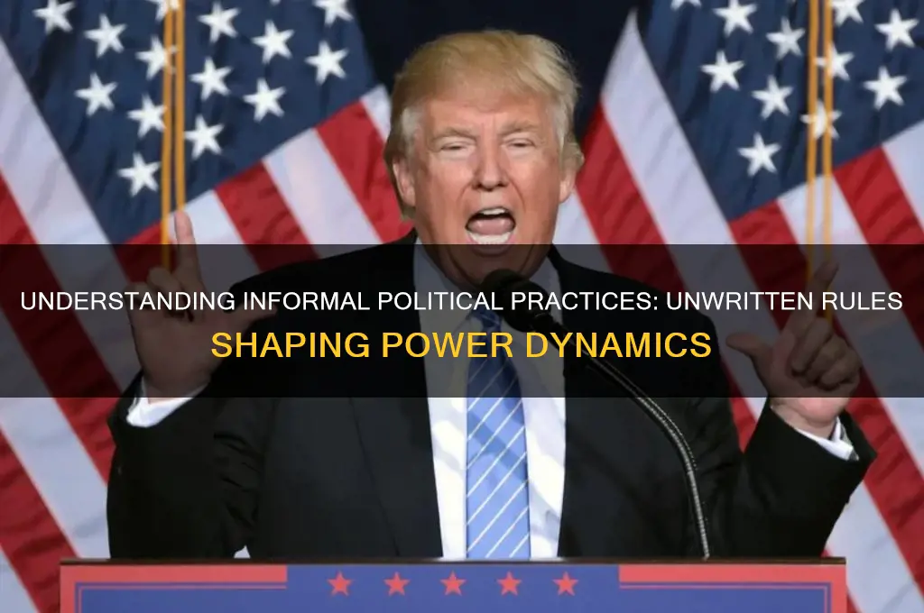what is informal political practices