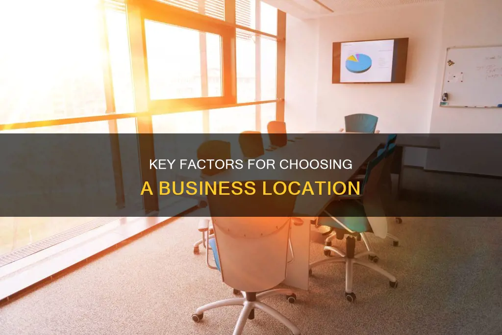 what is it that constitute a good business location