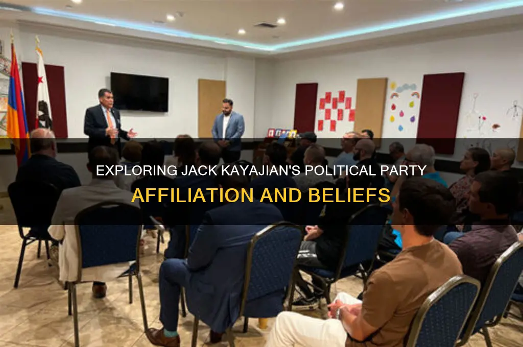 what is jack kayajian political party