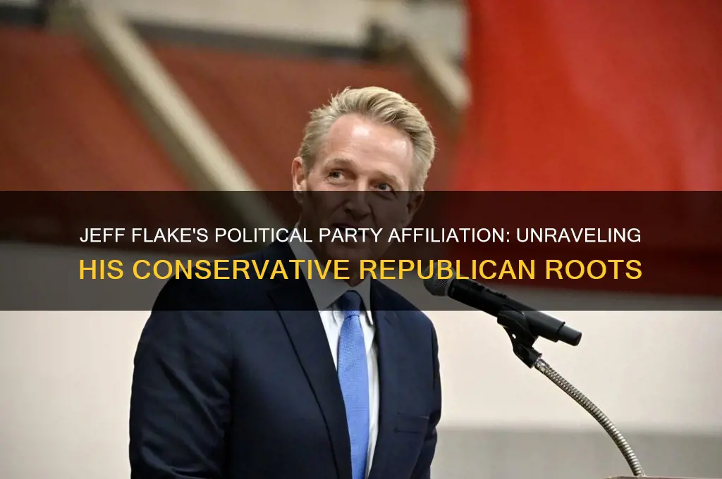 what is jeff flake political party affiliation