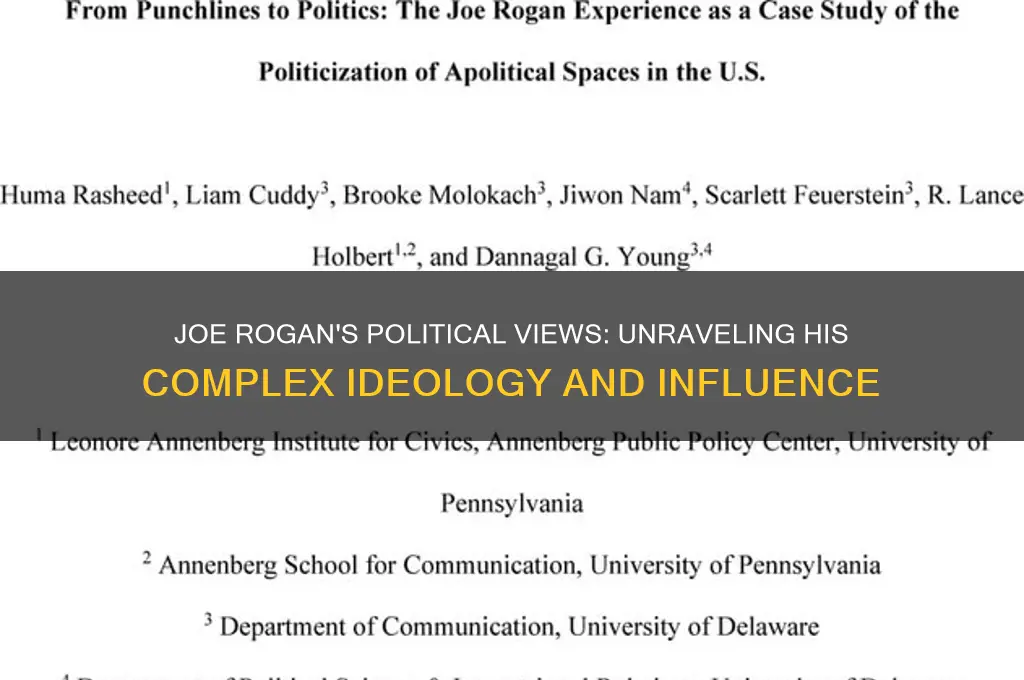 what is joe rogan political