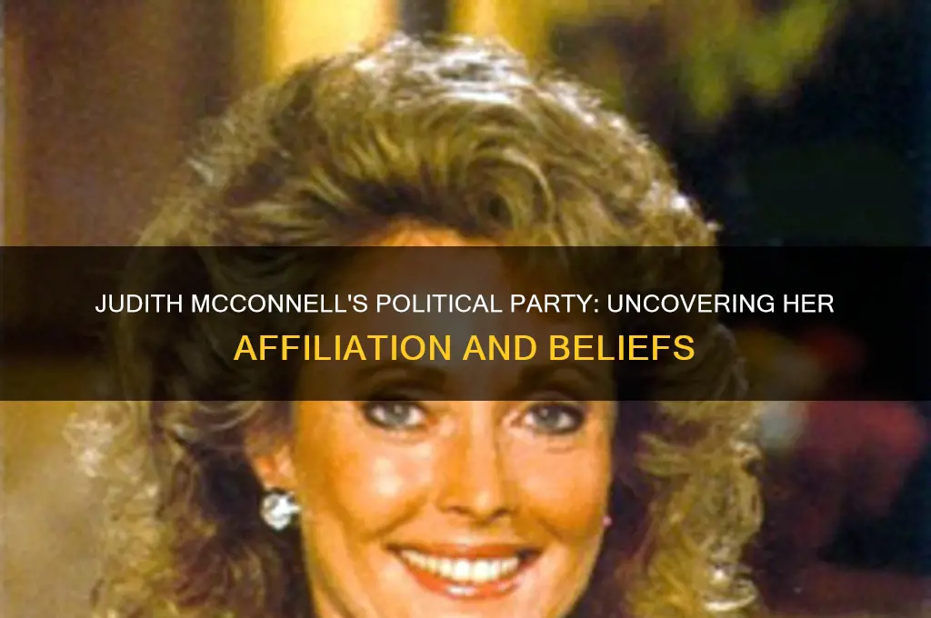 what is judith mcconnell political party