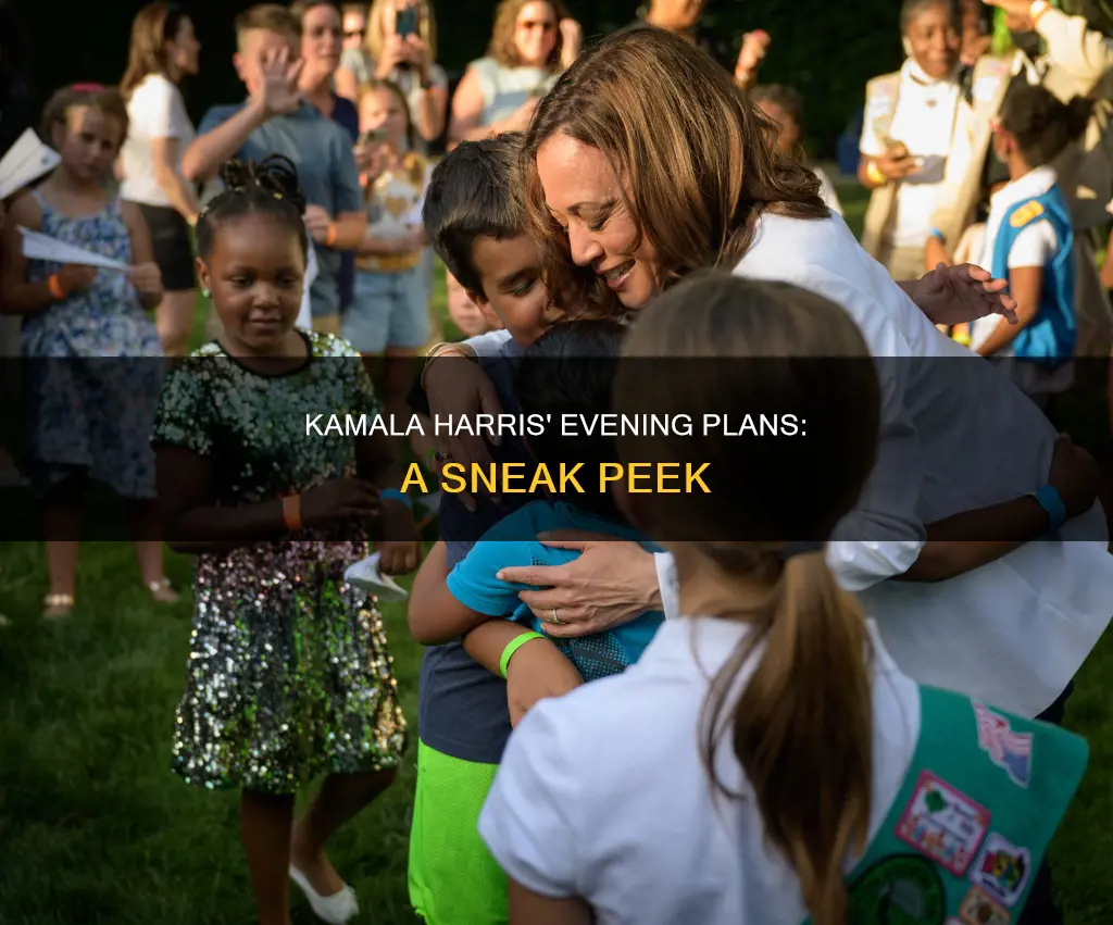 what is kamala harris doing tonight