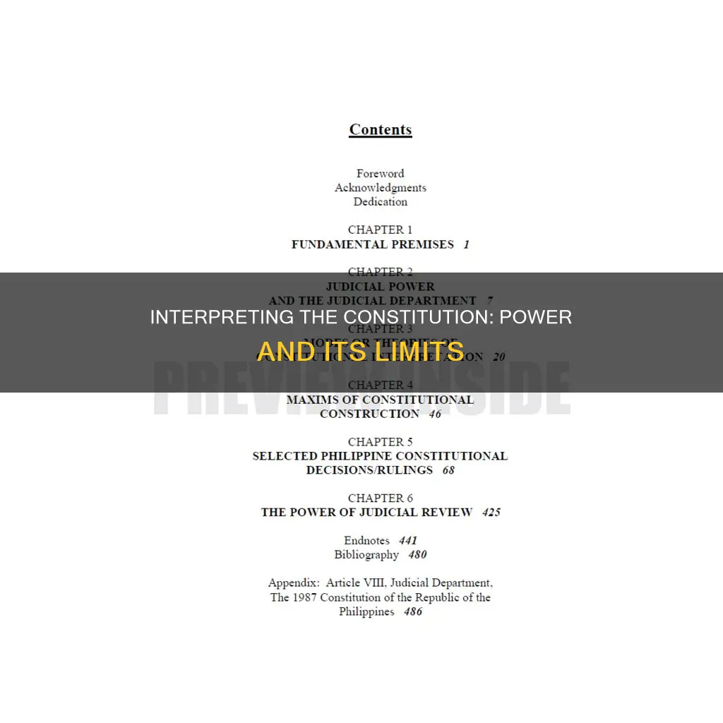 what is known as the power to interpret the constitution