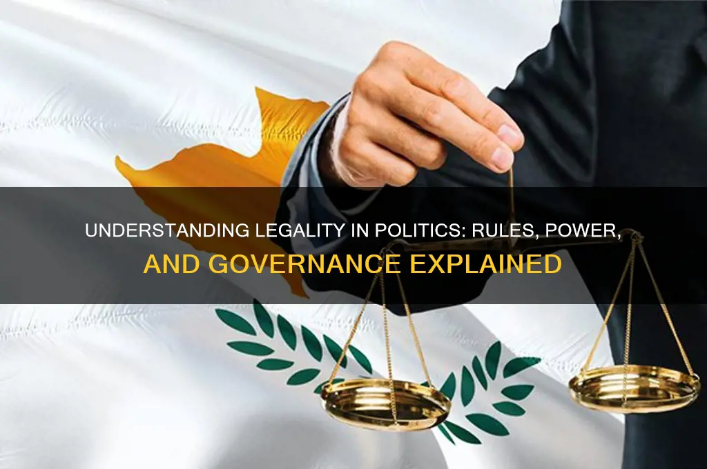 what is legality in politics