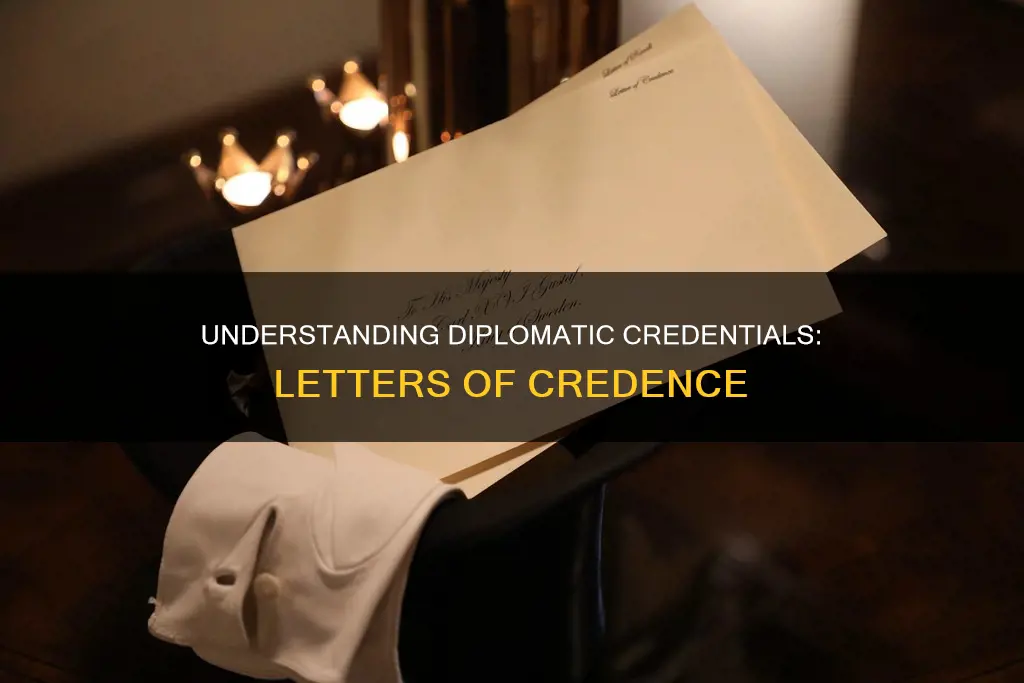 what is letter of credence in diplomacy