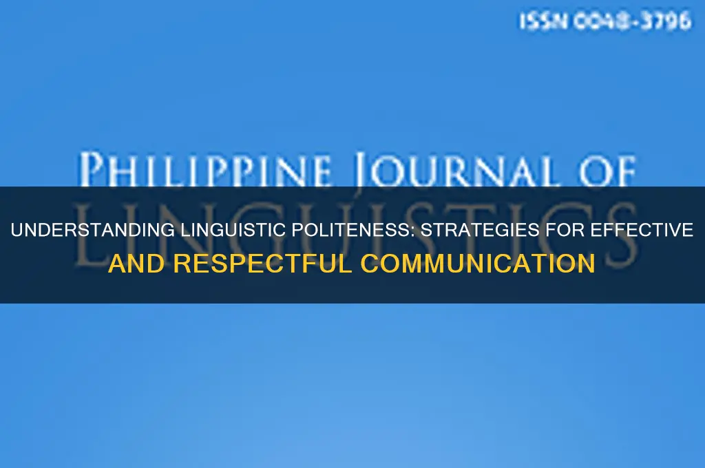 what is linguistic politeness