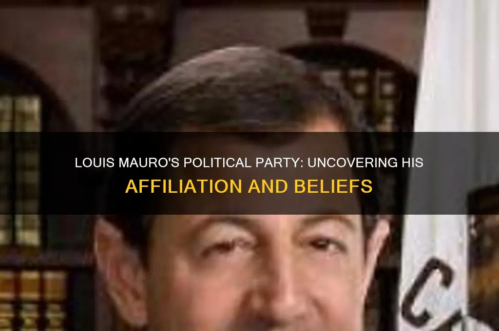 what is louis mauro political party