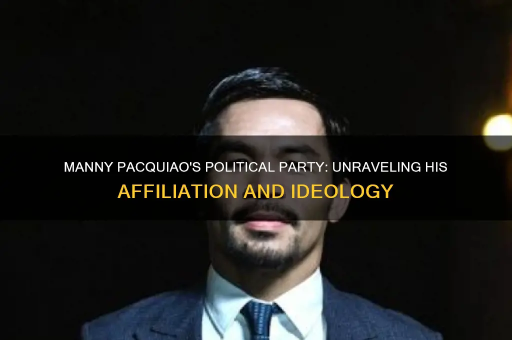what is manny pacquiao political party