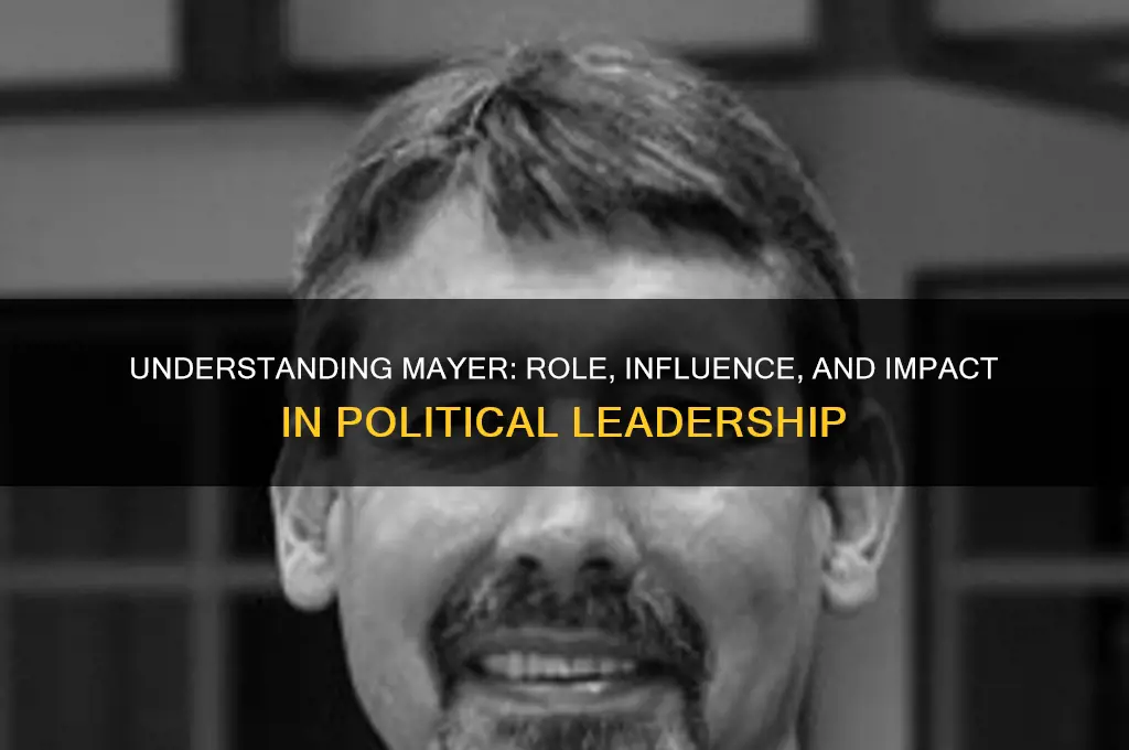 what is mayer in politics