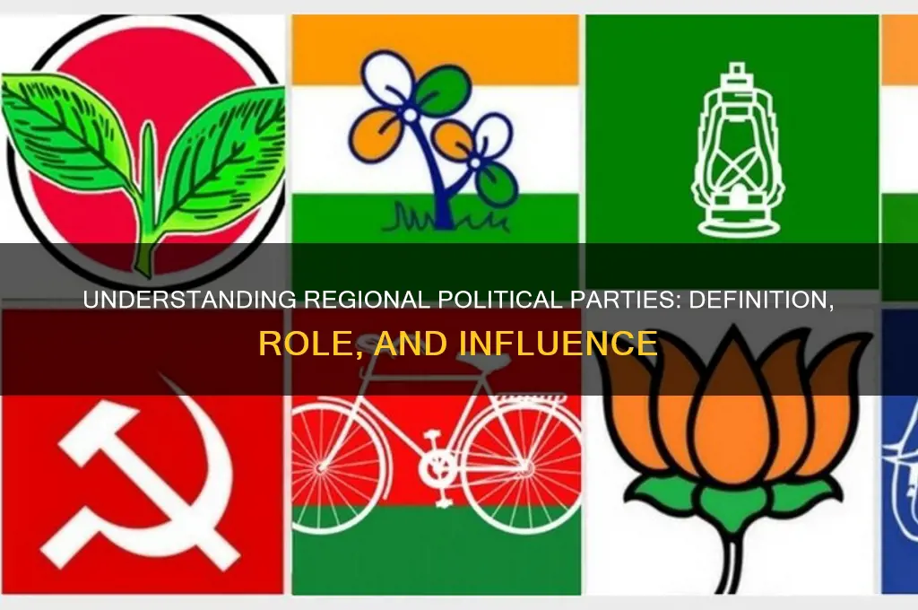 what is meant by a regional political party