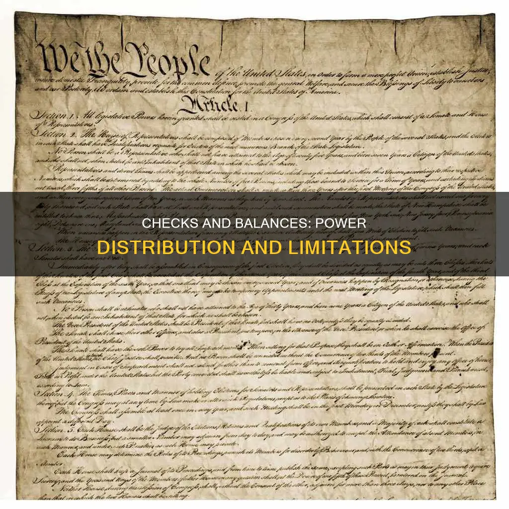 what is meant by checks and balances in the constitution