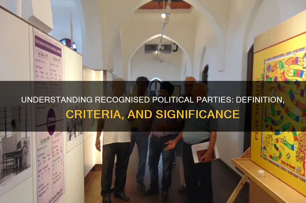 what is meant by recognised political party