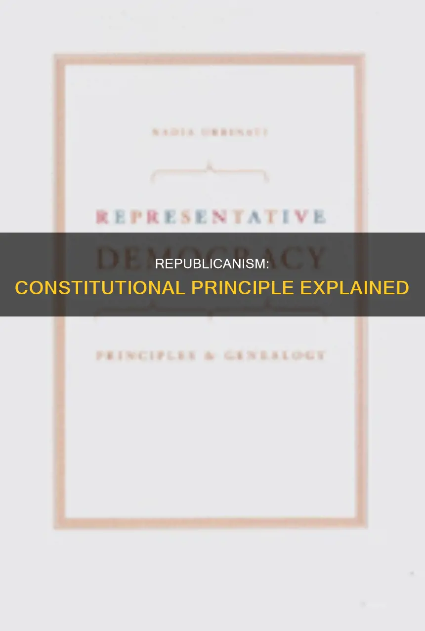 what is meant by republicanism as a constitutional principle