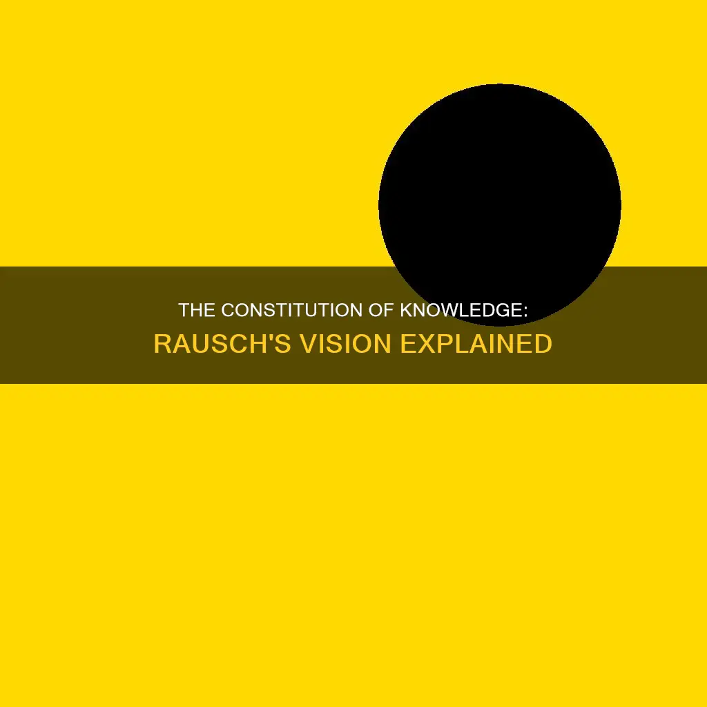 what is meant by the constitution of knowlede rausch