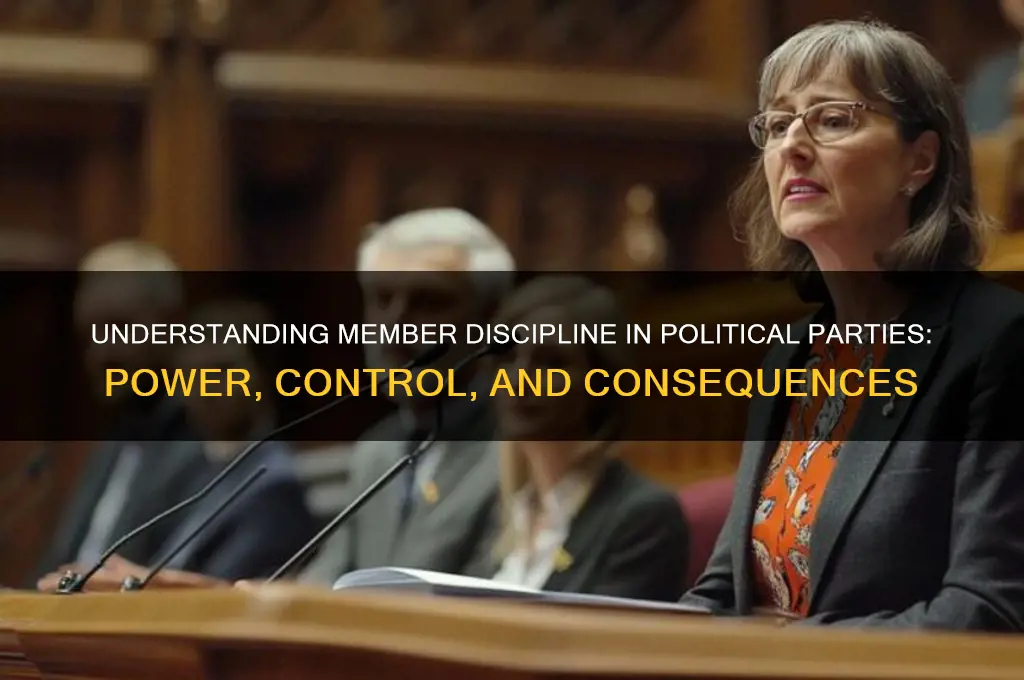 what is member discipline politics