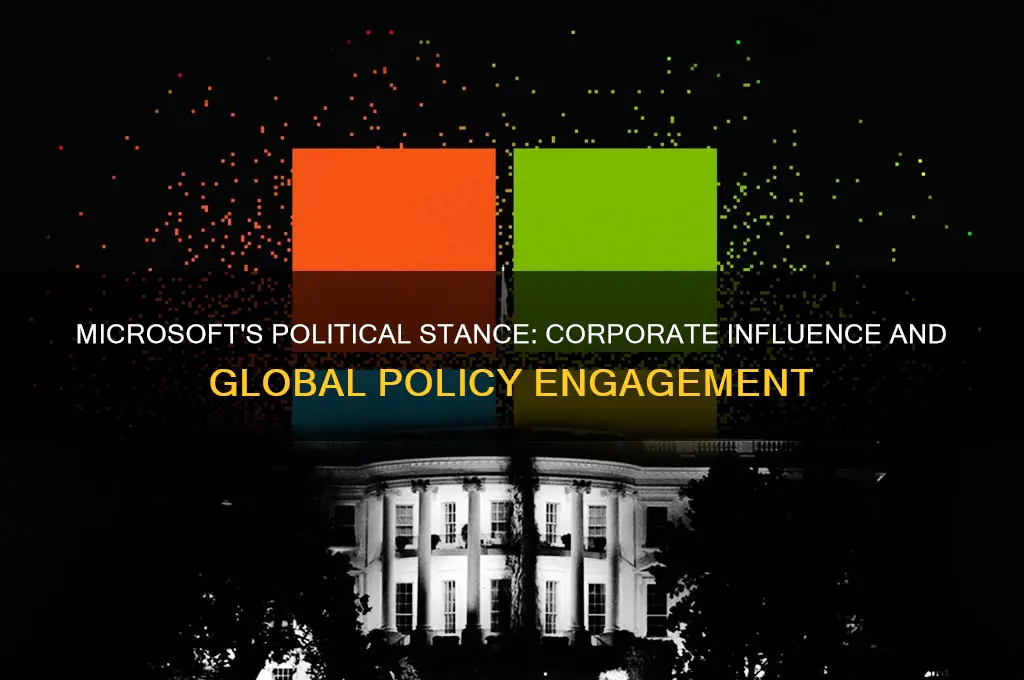 what is microsofts political stance