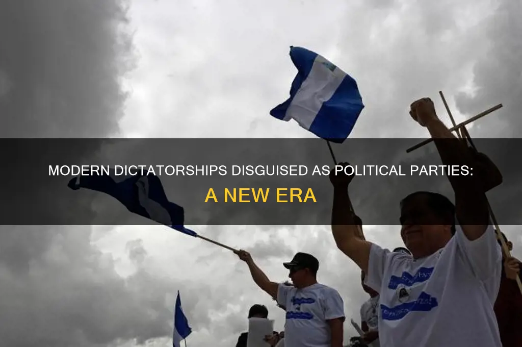 what is modern day dictatorship called political party