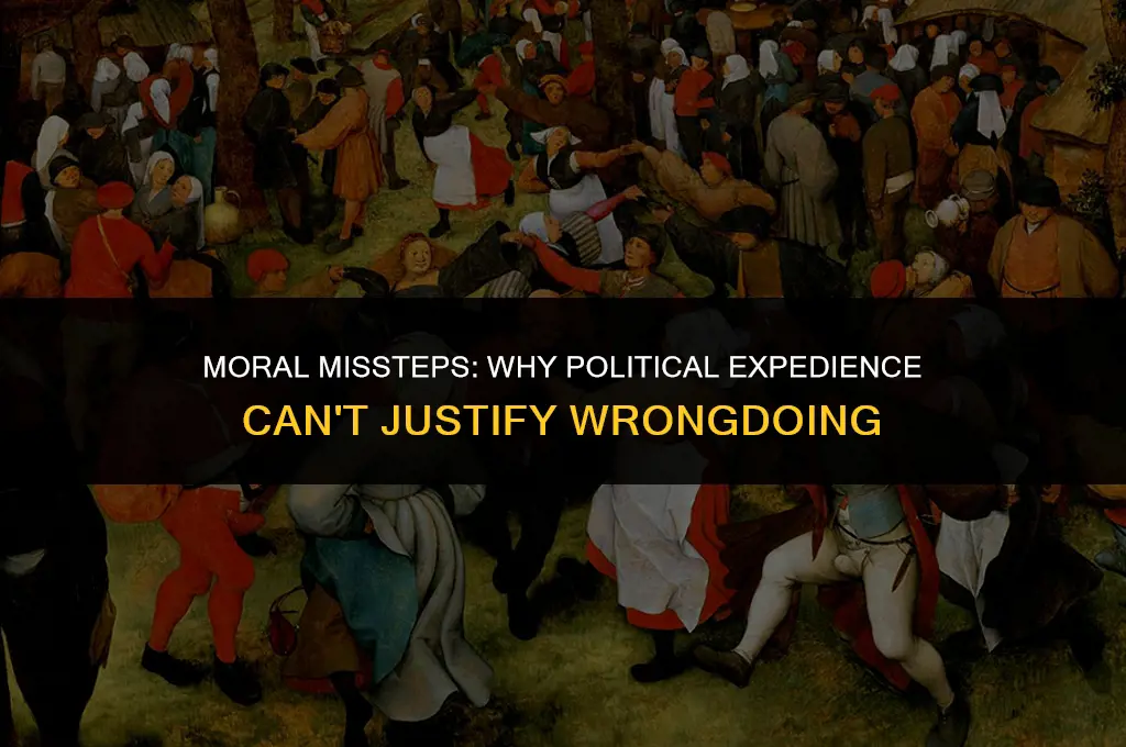what is morally wrong can never be politically right