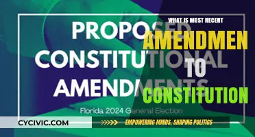 Recent Changes: The Constitution's Latest Amendment