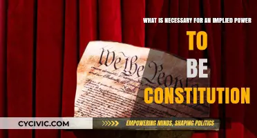 Implied Powers: Constitutional Requirements