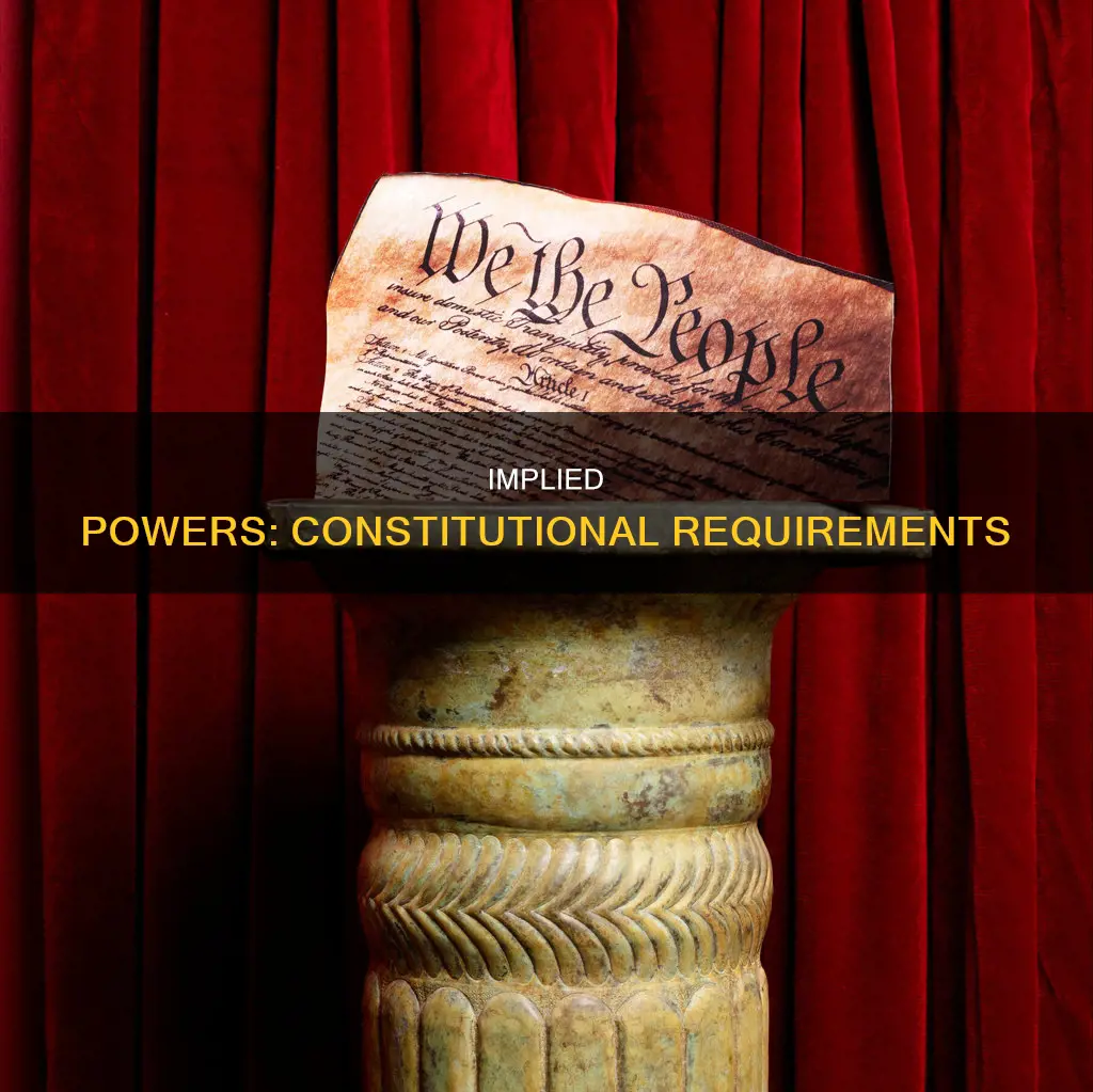 what is necessary for an implied power to be constitutional