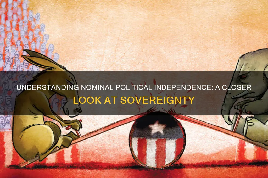 what is nominal political independence