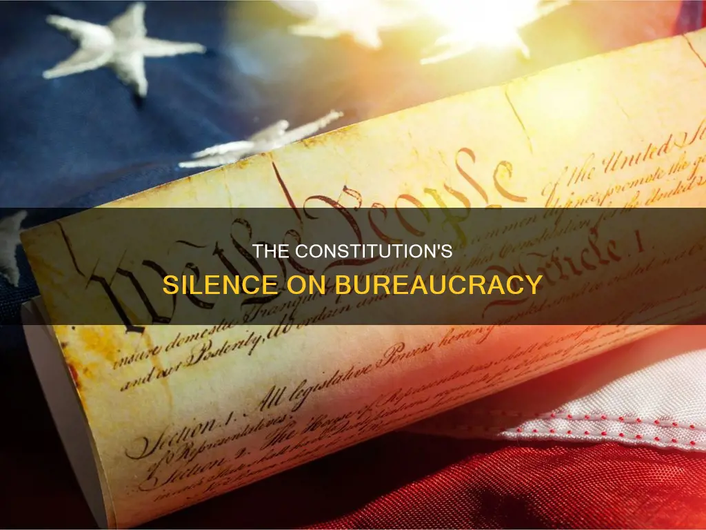 what is not mentioned about bureaucracy in the constitution
