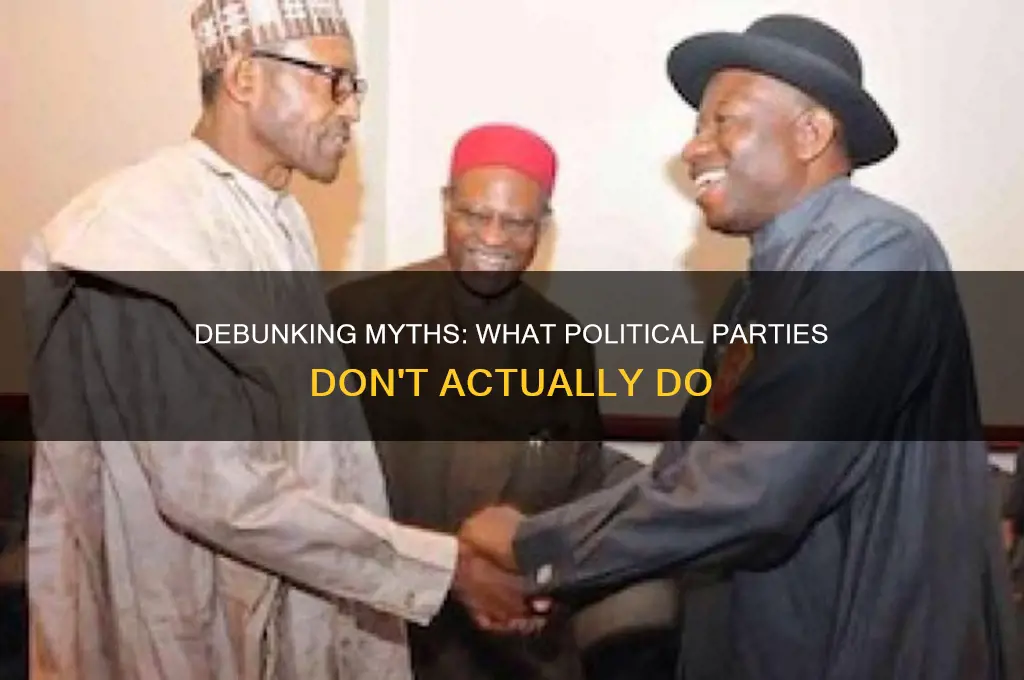 what is not the function of political parties brainly