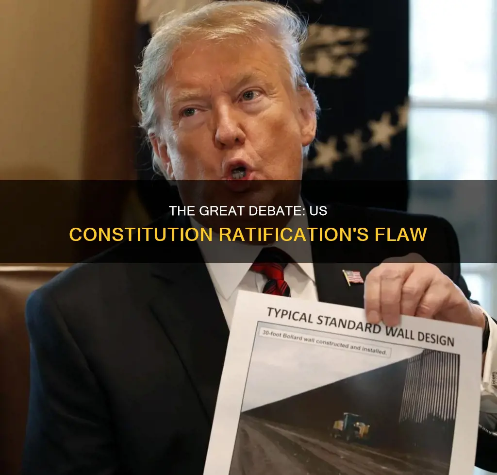what is one argument against ratification of the us constitution