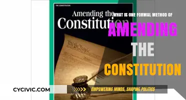 Formal Ways to Amend the Constitution