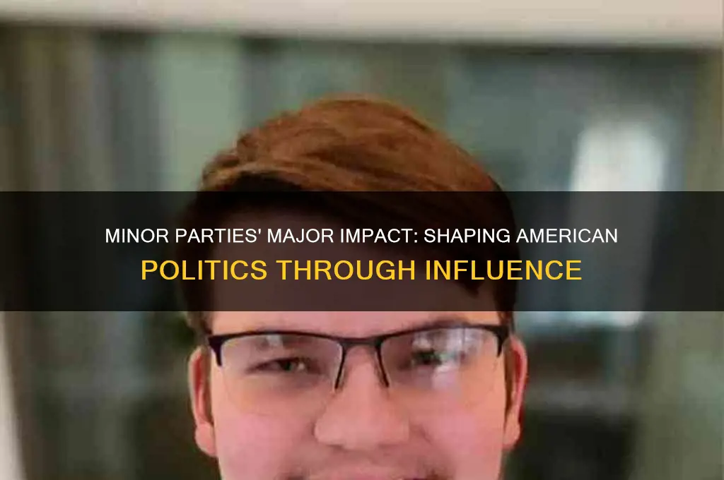 what is one way minor parties affect american politics