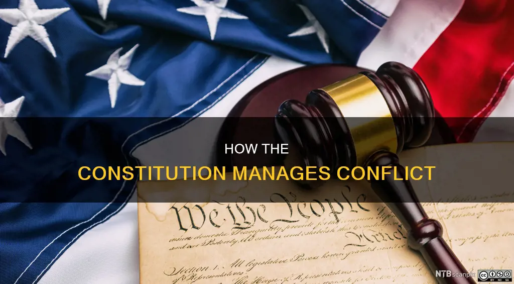what is one way the constitution addresses potential conflicts between