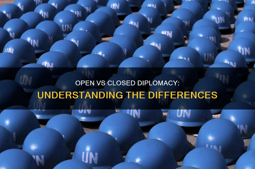 what is open and closed diplomacy