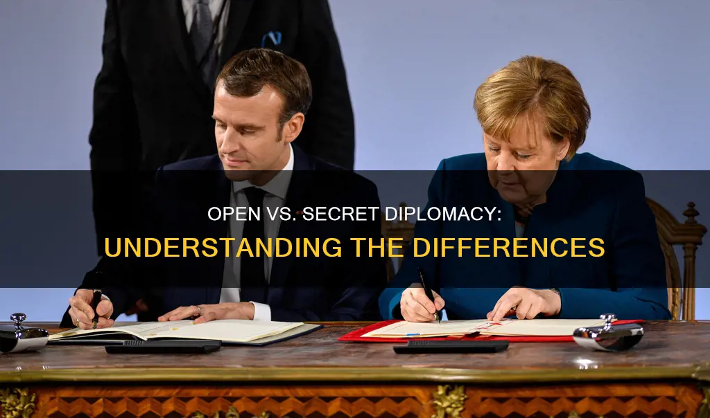 what is open and secret diplomacy