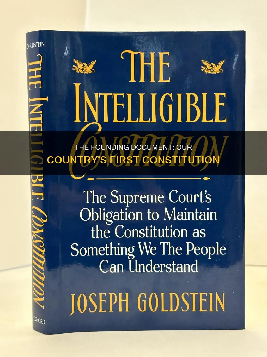 what is our country first constitution called