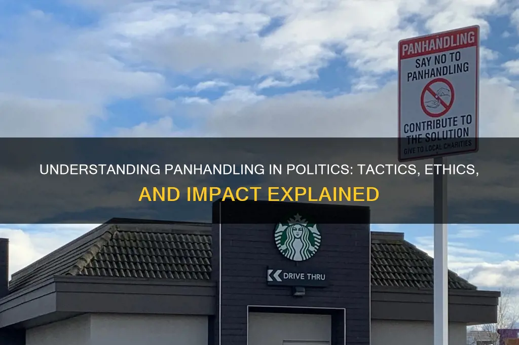 what is panhandling in politics