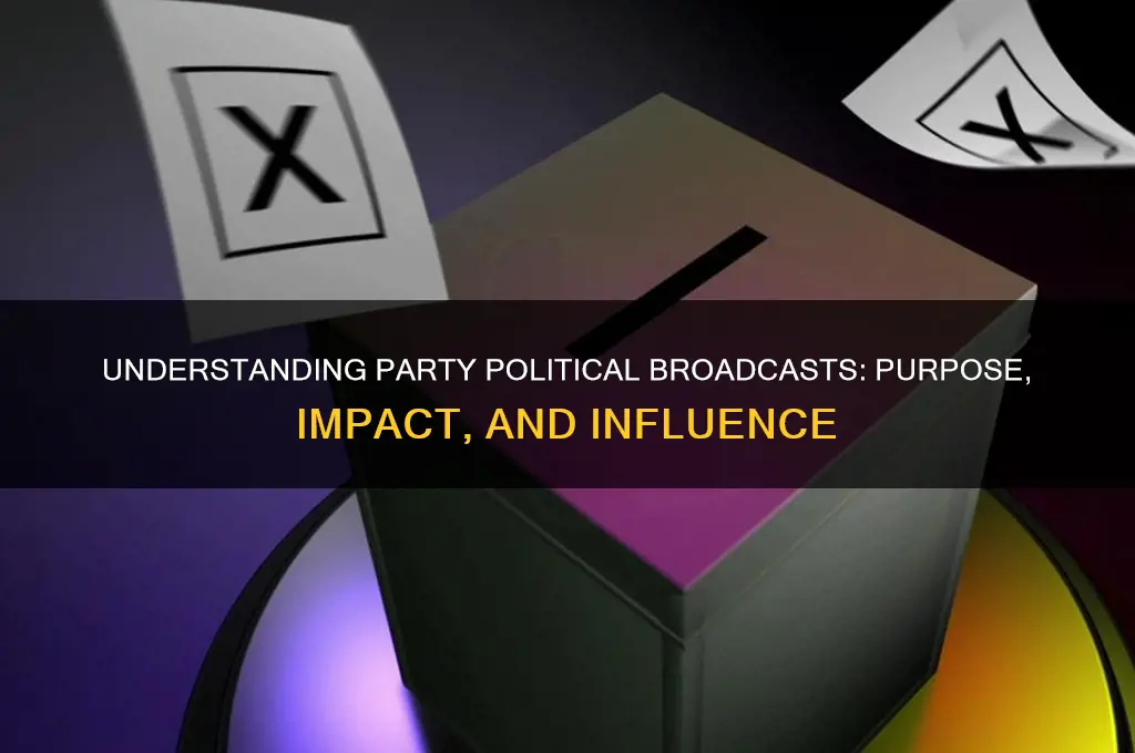 what is party political broadcast