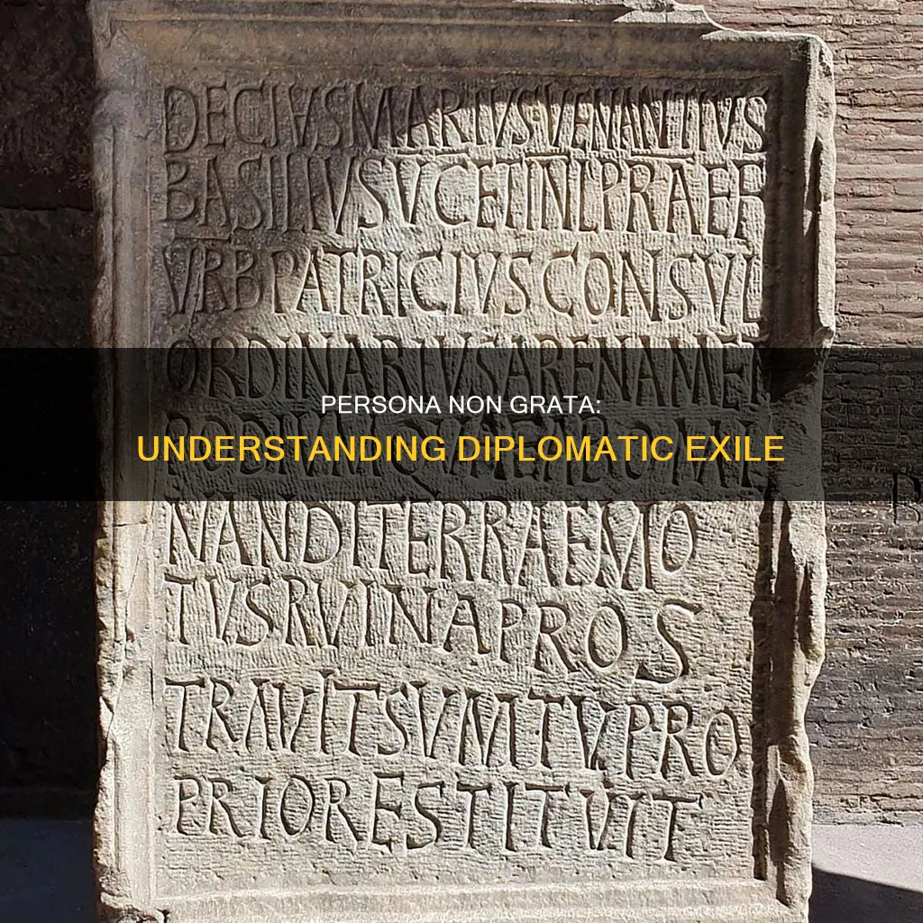 what is persona non grata in diplomacy