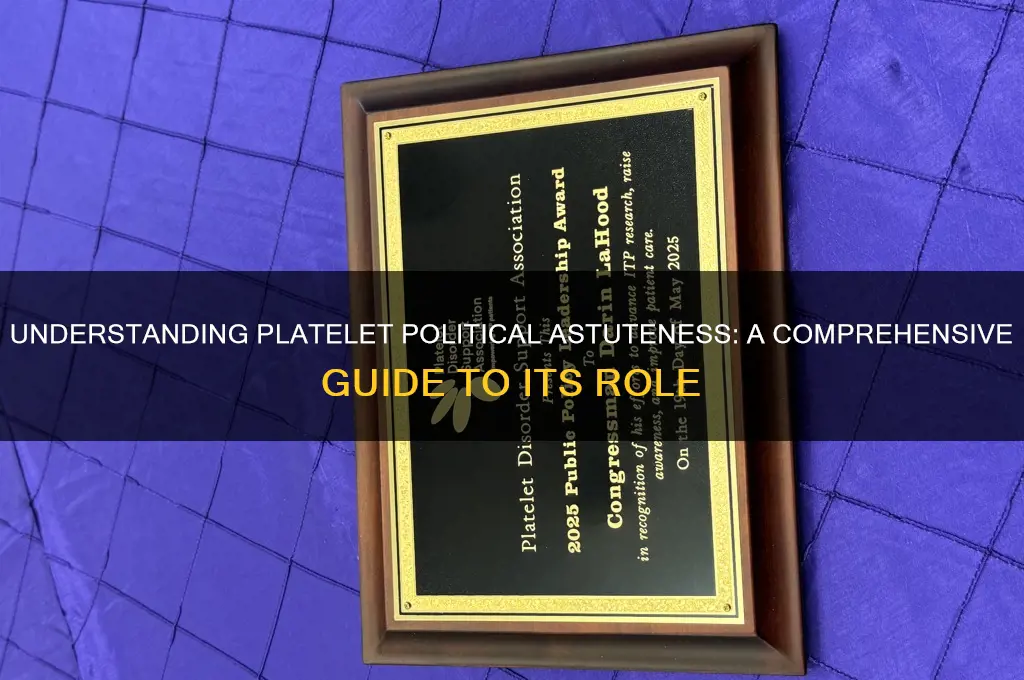 what is platelet political astuteness