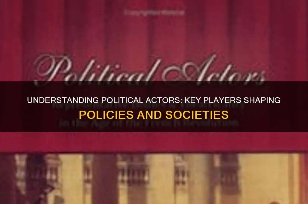 what is political actor