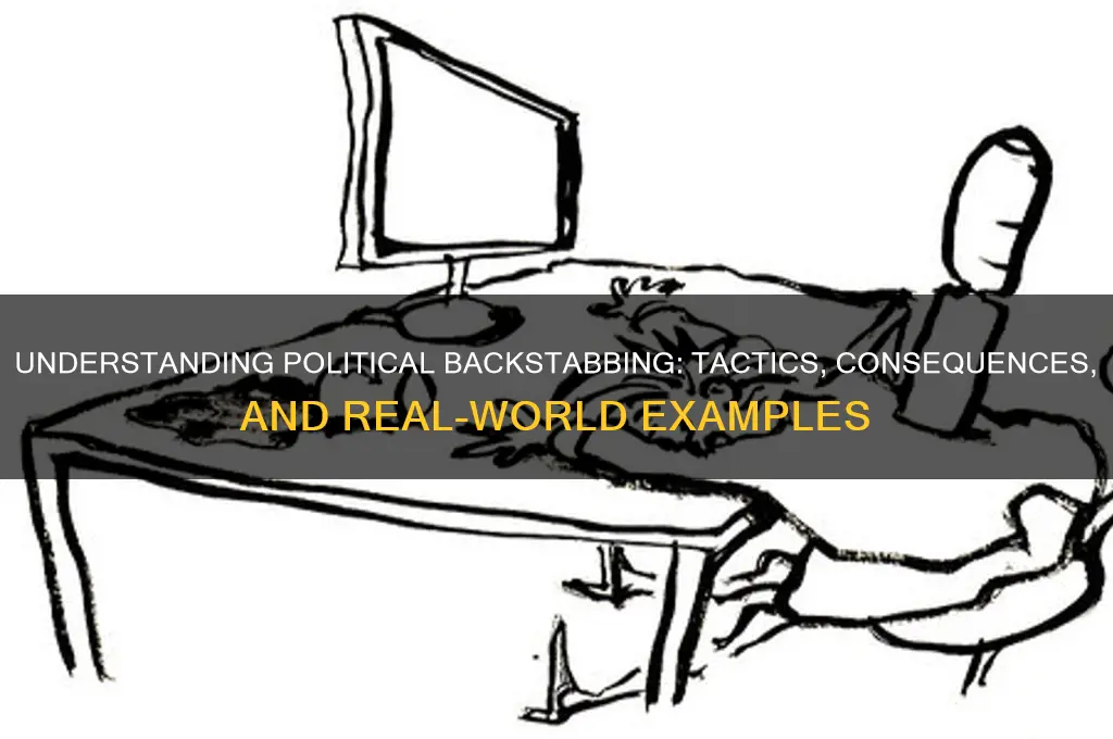 what is political backstabbing